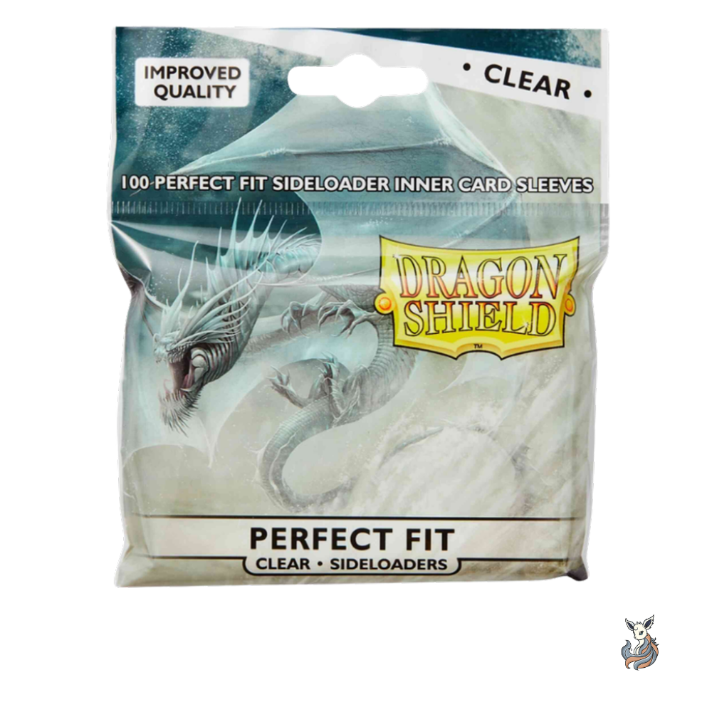 Dragon Shield Perfect Fit Sideloading Inner Sleeves Clear 100 Stück, Packung Vorderansicht