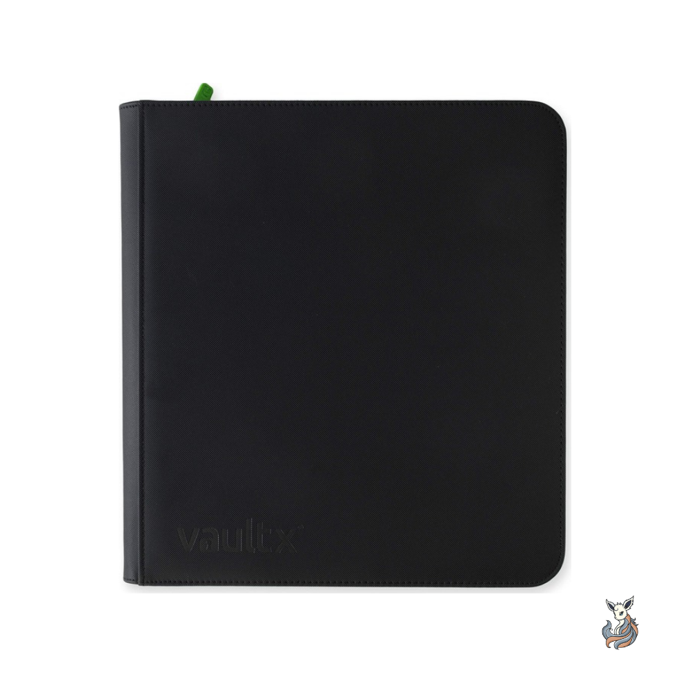 VaultX Exo-Tec Zip Binder 12-Pocket Sideloading, Schwarz