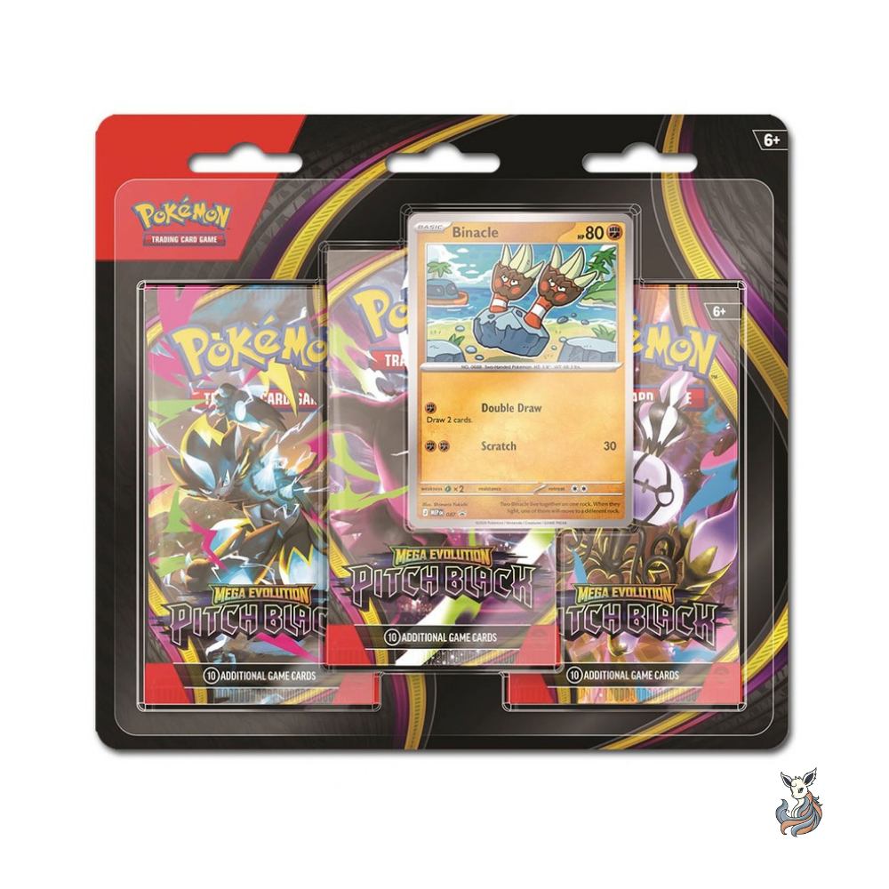 Pokémon Mega Evolution Pitch Black 3-Pack Blister Binacle (EN)