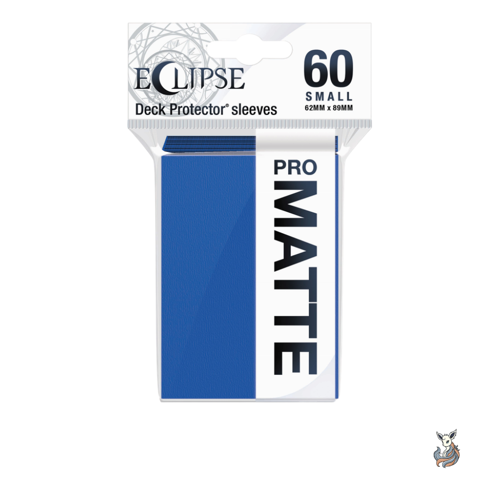 Ultra Pro Eclipse PRO-Matte Small Sleeves Pacific Blue 60 Stück, Packung Vorderansicht