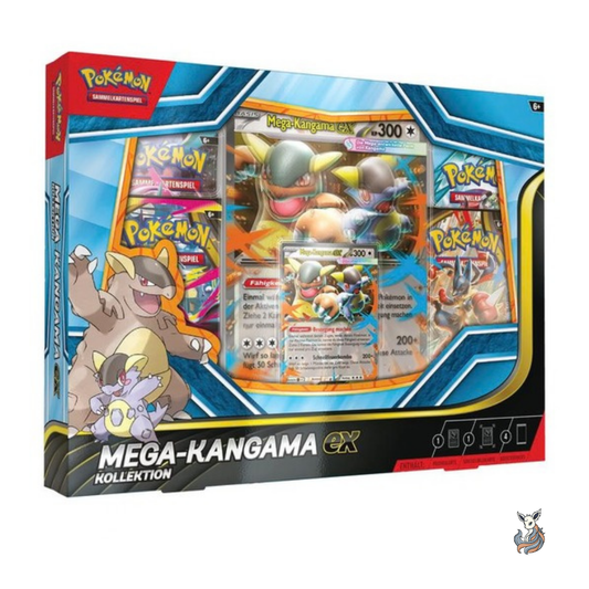 Pokémon Mega-Kangama-ex Kollektion, deutsche Ausgabe, Frontansicht