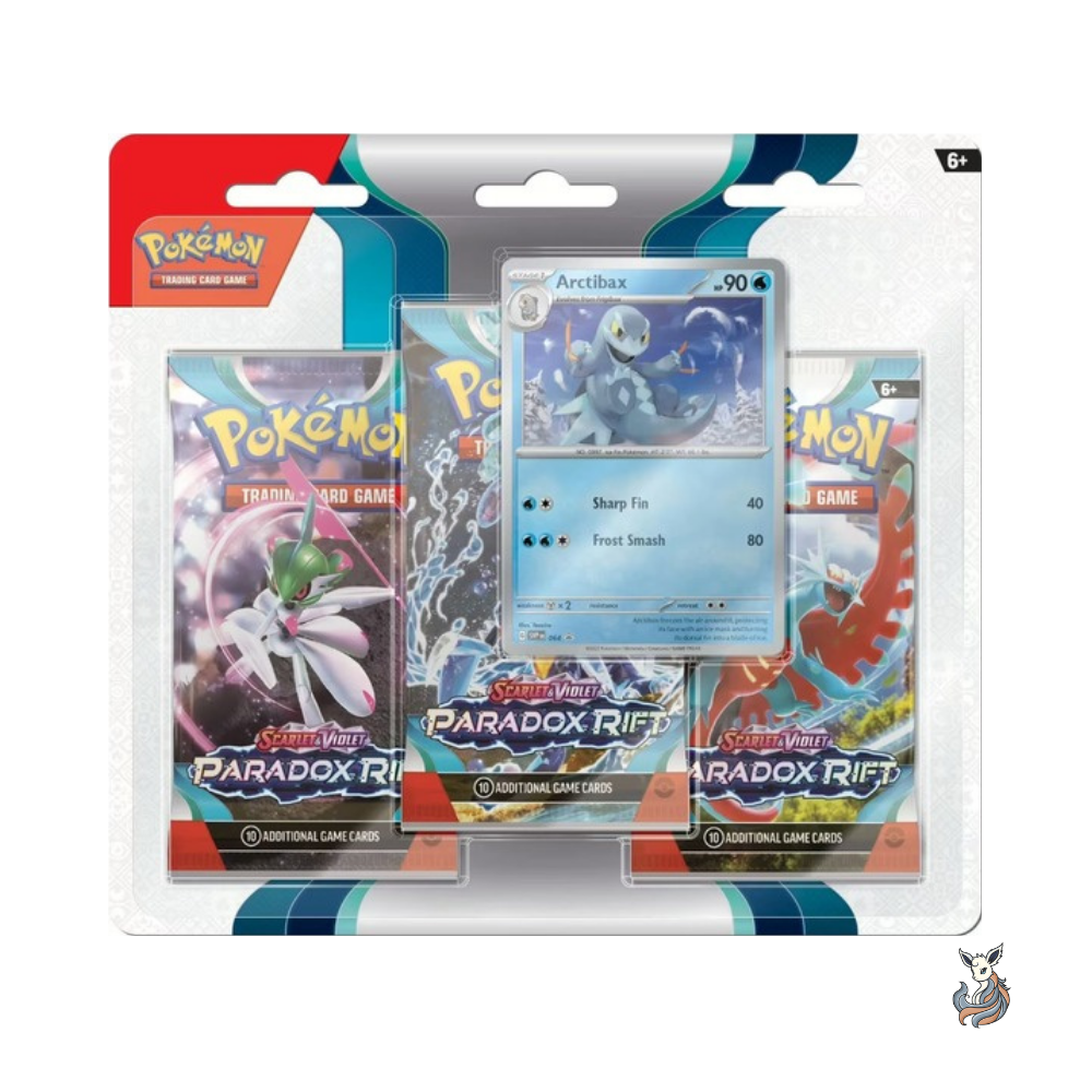Pokémon SV04 Paradox Rift 3-Pack Blister Arctibax (EN)